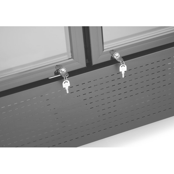 Arktic Rückwandkühlschrank mit hinterleuchteter Blende, zweitürig, 512L, Schwarz, 220-240V/510W, 1120x585x(H)1900mm, Bild 5