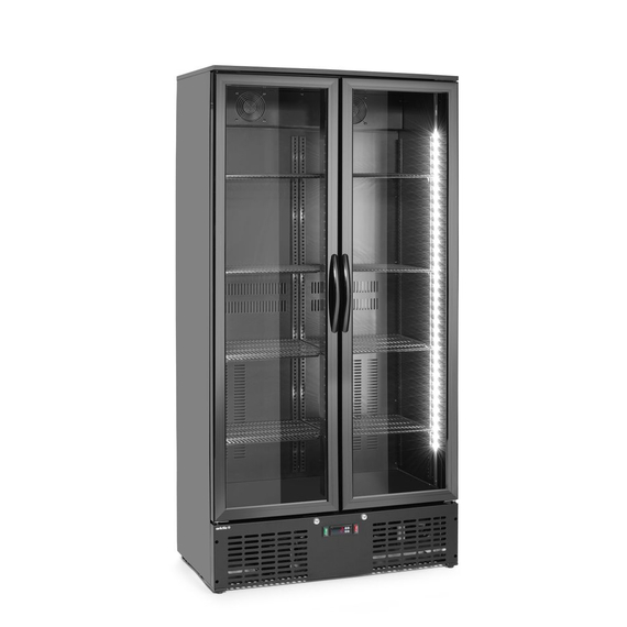 Arktic Bar-Kühlschrank mit zwei Türen, 384L, Schwarz, 220-240V/365W, 900x530x(H)1820mm, Bild 3
