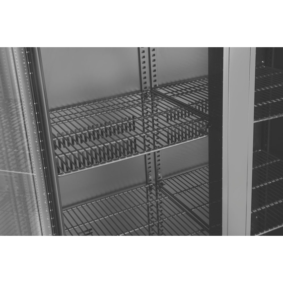 Arktic Bar-Kühlschrank mit zwei Türen, 384L, Schwarz, 220-240V/365W, 900x530x(H)1820mm, Bild 7