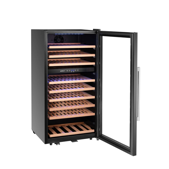 Arktic Weinkühler, 2 Zonen, 91 Flaschen, 230L, Schwarz, 569x595x(H)1215mm, Bild 5