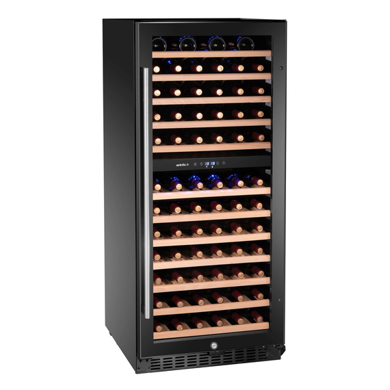 Arktic Weinkühler, 2 Zonen, 124 Flaschen, 265L, Schwarz, 570x595x(H)1400mm, Bild 3