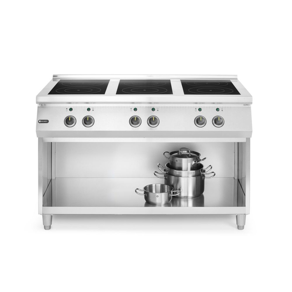 Hendi Induktionsherd mit 6 Kochfeldern, 400V/25500W, 1200x700x(H)890mm, Bild 3
