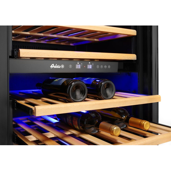 Arktic Weinkühlschrank, 2 Zonen, 72 Flaschen, 232L, 220-240V/110W, 595x675x(H)1215mm, Bild 5