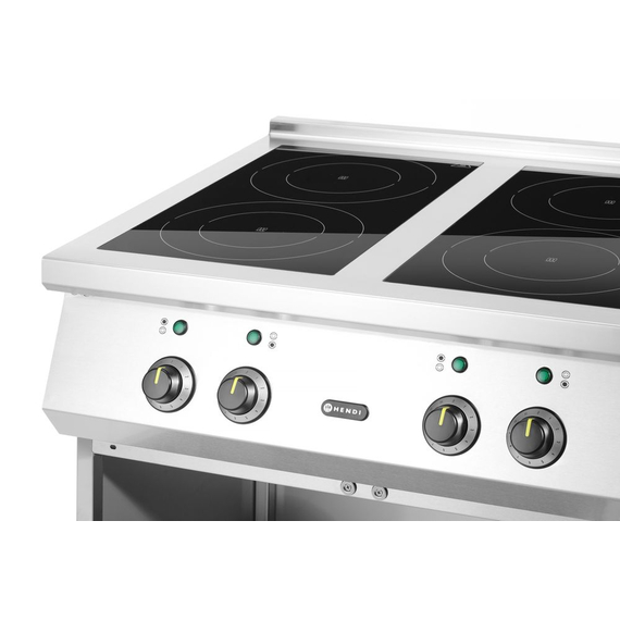 Hendi Induktionsherd mit 4 Kochfeldern, 400V/17000W, 800x720x(H)854mm, Bild 9