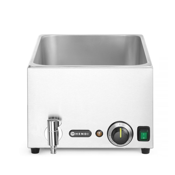 Hendi Wasserbad-Set mit Ablasshahn Ranger, GN 1/1, 230V/1000W, 605x332x(H)242mm, Bild 3