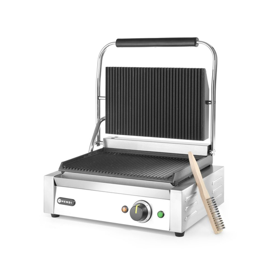 Hendi Kontaktgrill - Panini, oben und unten gerillt, 230V/2200W, 430x375x(H)216mm, Bild 3