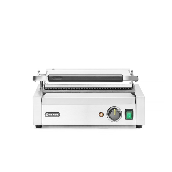 Hendi Kontaktgrill - Panini, oben gerillt, unten glatt, 230V/2200W, 430x375x(H)216mm, Bild 5
