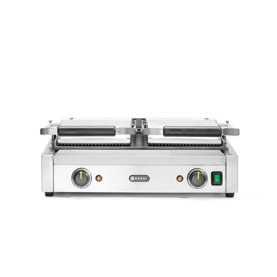 Hendi Kontaktgrill - Doppelversion, oben gerillt, unten glatt, 230V/3600W, 570x375x(H)216mm, Bild 7