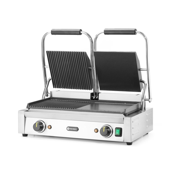 Hendi Kontaktgrill - Doppelversion, halb glatt, halb gerillt, 230V/3600W, 570x375x(H)216mm, Bild 3