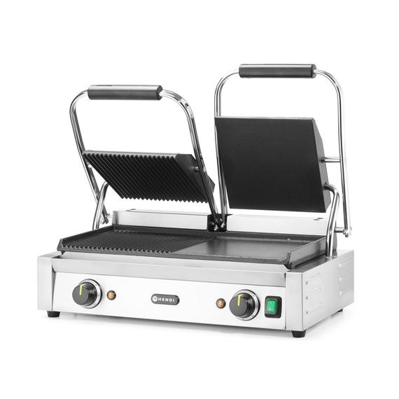 Hendi Kontaktgrill - Doppelversion, halb glatt, halb gerillt, 230V/3600W, 570x375x(H)216mm, Bild 5