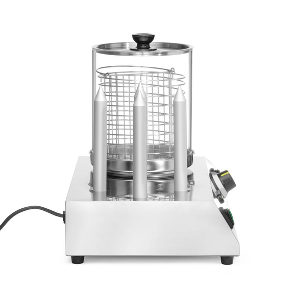 Hendi Würstchen- und Hotdog-Brötchenwärmer, 220-240V/550W, 500x310x(H)395mm, Bild 7
