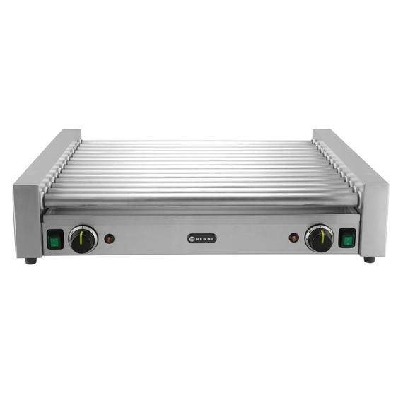 Hendi Rollengrill XL - 2 Zonen, 14 Rollen, Silber, 220-240V/2000W, 732x590x(H)168mm, Bild 5