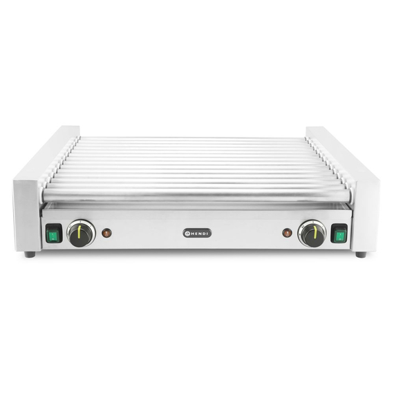 Hendi Rollengrill XL - 2 Zonen, 14 Rollen, Silber, 220-240V/2000W, 732x590x(H)168mm, Bild 3