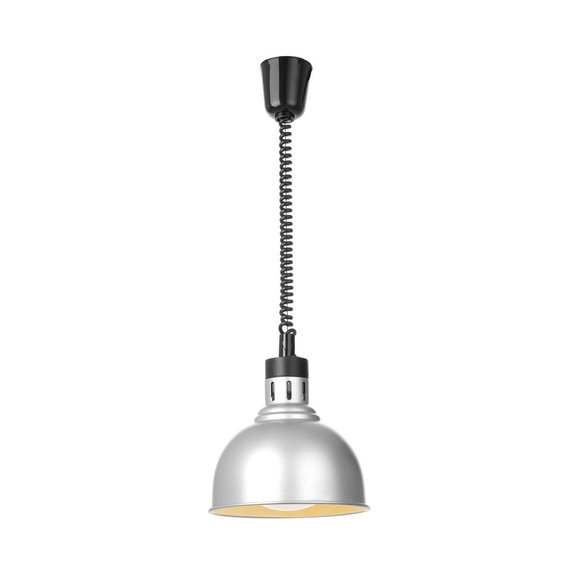 Hendi Höhenverstellbare Wärmelampe, kuppelförmig, Silber, 230V/250W, ⌀250x(H)207mm, Bild 2