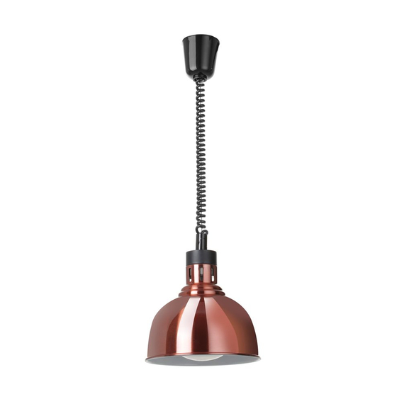 Hendi Höhenverstellbare Wärmelampe, kuppelförmig, Kupfer, 230V/250W, ⌀250x(H)207mm