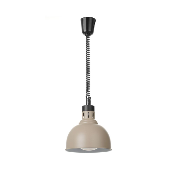 Hendi Höhenverstellbare Wärmelampe, kuppelförmig, Beige, 230V/250W, ⌀250x(H)207mm