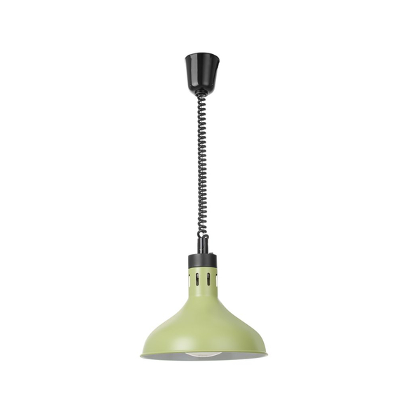 Hendi Höhenverstellbare Wärmelampe, glockenförmig, Grün, 230V/250W, ⌀295x(H)207mm