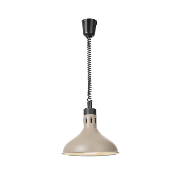 Hendi Höhenverstellbare Wärmelampe, glockenförmig, Beige, 230V/250W, ⌀295x(H)207mm, Bild 2