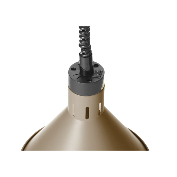Hendi Höhenverstellbare Wärmelampe, konisch, Beige, 230V/250W, ⌀275x(H)250mm, Bild 5