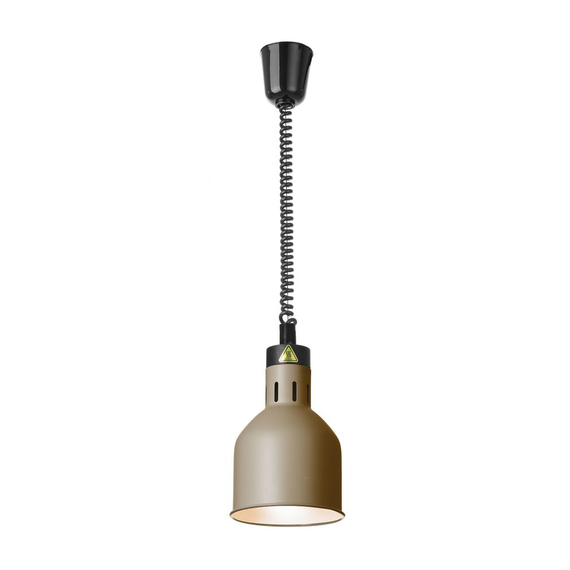 Hendi Höhenverstellbare Wärmelampe, zylinderförmig, Beige, 230V/250W, ⌀175x(H)250mm, Bild 3