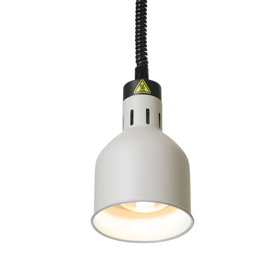 Hendi Höhenverstellbare Wärmelampe, zylinderförmig, Weiß, 230V/250W, ⌀175x(H)250mm, Bild 5