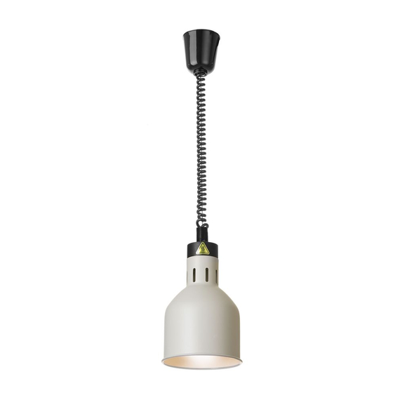 Hendi Höhenverstellbare Wärmelampe, zylinderförmig, Weiß, 230V/250W, ⌀175x(H)250mm, Bild 3