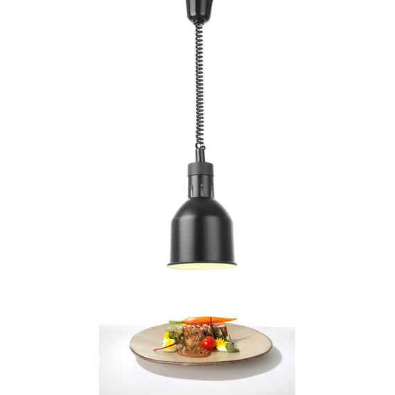 Hendi Höhenverstellbare Wärmelampe, zylinderförmig, Schwarz, 230V/250W, ⌀175x(H)250mm, Bild 3