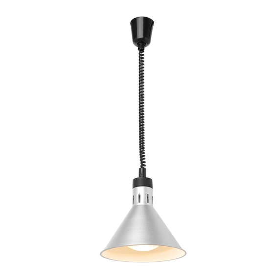 Hendi Höhenverstellbare Wärmelampe, konisch, Silber, 230V/250W, ⌀275x(H)250mm, Bild 3