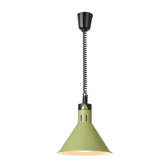Hendi Höhenverstellbare Wärmelampe, konisch, Grün, 230V/250W, ⌀275x(H)250mm, Bild 3
