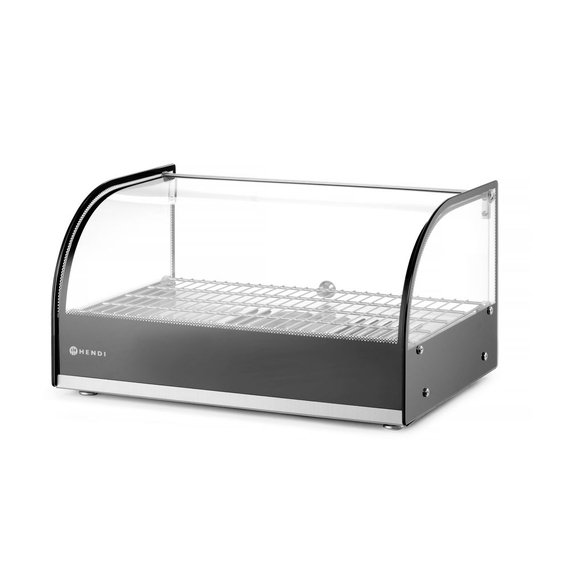 Hendi Beheiztes Thekendisplay, einzeln, Schwarz, 220-240V/800W, 554x376x(H)311mm, Bild 3