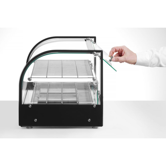 Hendi Warmhaltevitrine doppelt, doppelt, Schwarz, 220-240V/800W, 554x376x(H)376mm, Bild 9