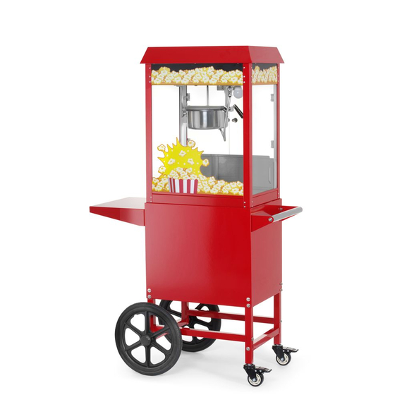 Hendi Popcorn-Maschine mit Fahrgestell, Rot, 220-240V/1155W, 940x510x(H)1553mm, Bild 3