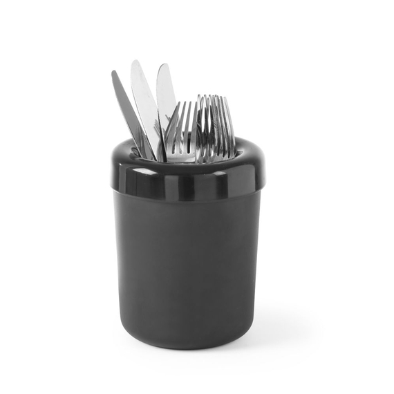 Hendi Tischabfalleimer oder Besteckhalter, Schwarz, ⌀130x(H)160mm, Bild 7