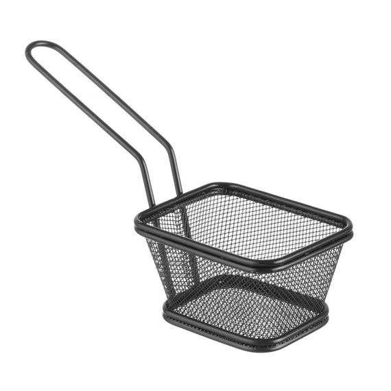 Hendi Miniatur-Frittierkörbe stapelbar, schwarz, 105x90x(H)60mm, Bild 3