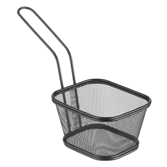 Hendi Miniatur-Frittierkörbe stapelbar, schwarz, 130x115x(H)80mm, Bild 3