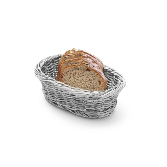 Hendi Brotkorb, oval, Hellgrau, 190x120x(H)60mm, Bild 3