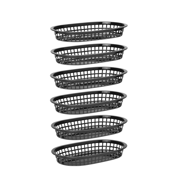 Hendi Servierkörbe im Fastfood-Stil, Schwarz, 6 Stk., 272x175x(H)38mm, Bild 7