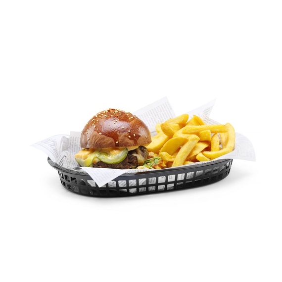 Hendi Servierkörbe im Fastfood-Stil, Schwarz, 6 Stk., 272x175x(H)38mm, Bild 3