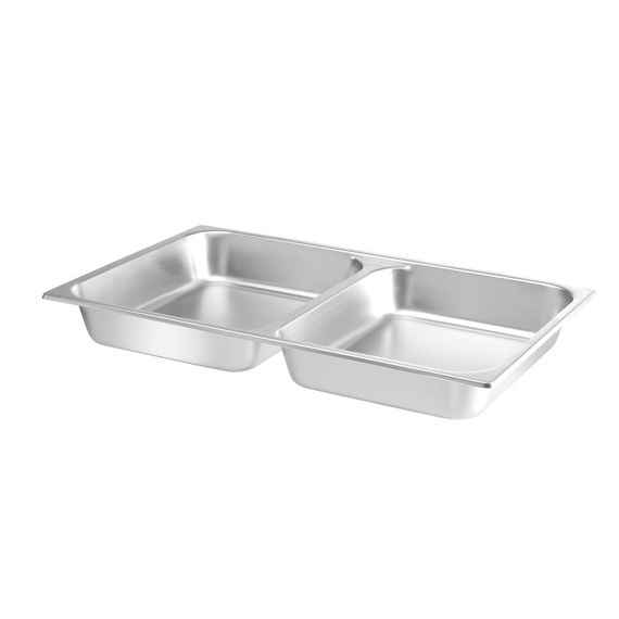 Hendi Lebensmittelpfanne GN 1/1 zweigeteilt, 7,5L, 530x325x(H)65mm, Bild 3