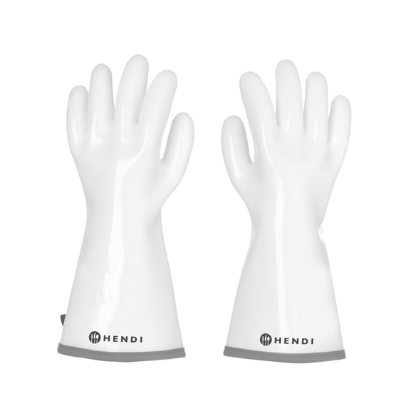 Hendi Handschuhe mit Silikonbeschichtung, Weiß, 2 Stk., (L)330mm, Bild 2