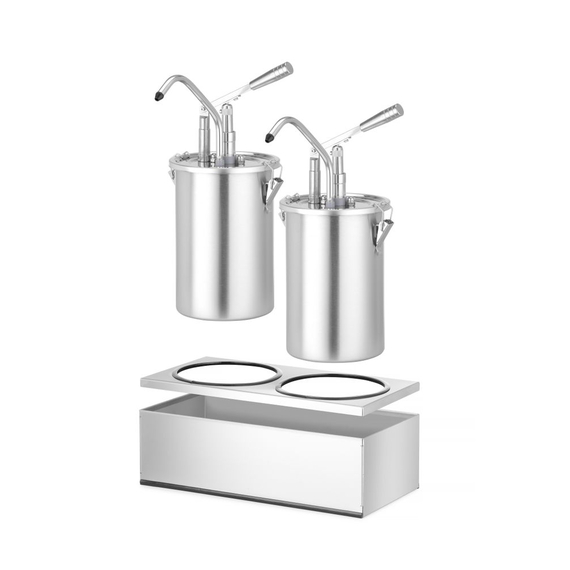 Hendi Saucenspender, Edelstahl, Zweier-Set, 9L, 400x200x(H)440mm, Bild 5