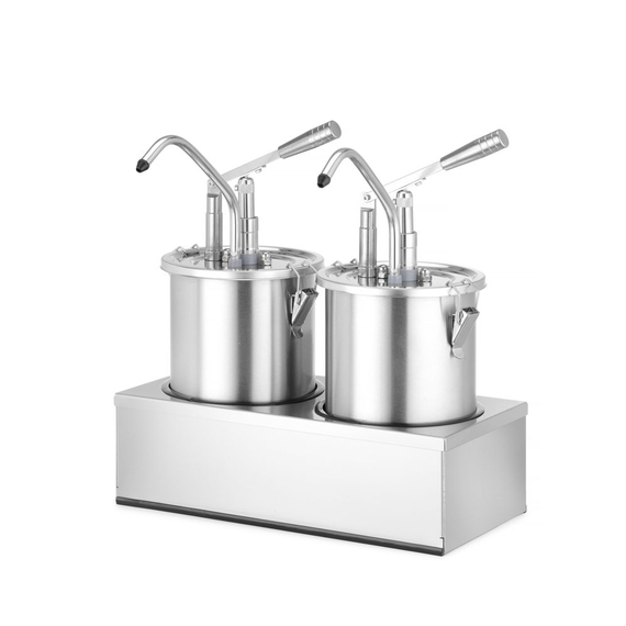 Hendi Saucenspender, Edelstahl, Zweier-Set, 9L, 400x200x(H)440mm, Bild 3