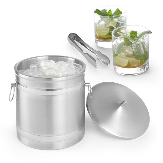 BarUp Eiskübel doppelwandig, 5L, Silber, ⌀200x(H)230mm, Bild 7