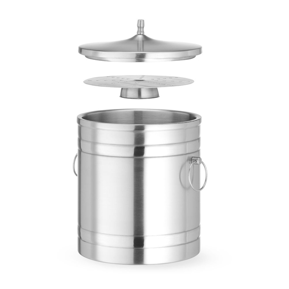 BarUp Eiskübel doppelwandig, 5L, Silber, ⌀200x(H)230mm, Bild 3
