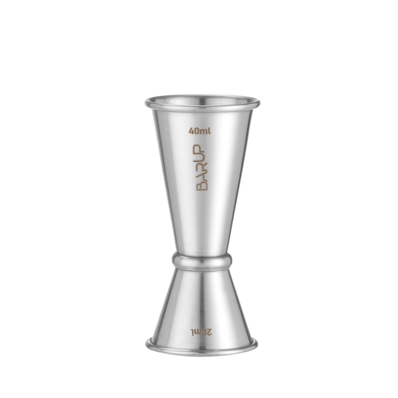 BarUp Jigger 20/40 ml, 0, 04L, Silber, ⌀42x(H)100mm, Rund