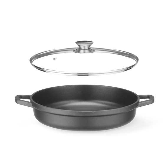 Hendi Kasserolle mit Antihaft-Beschichtung, 4,3L, Schwarz, 425x332x(H)70mm, Bild 3