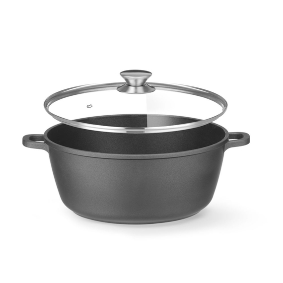 Hendi Kasserolle mit Antihaft-Beschichtung, 7,5L, Schwarz, 387x310x(H)130mm, Bild 3