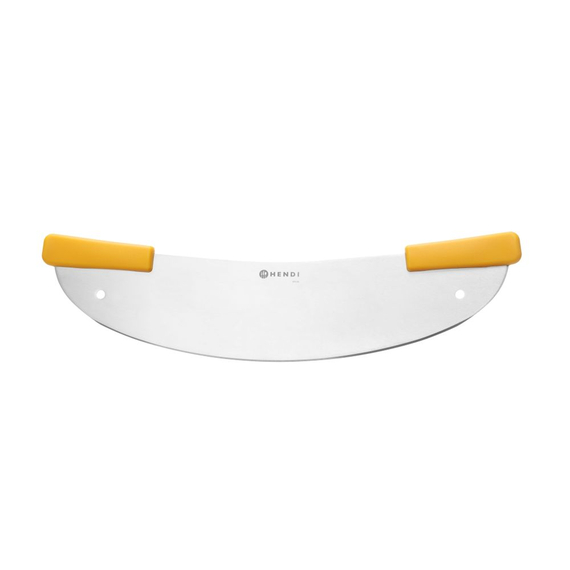 Hendi Pizza-Wiegemesser, Silber, 533x111mm, Geschwungen