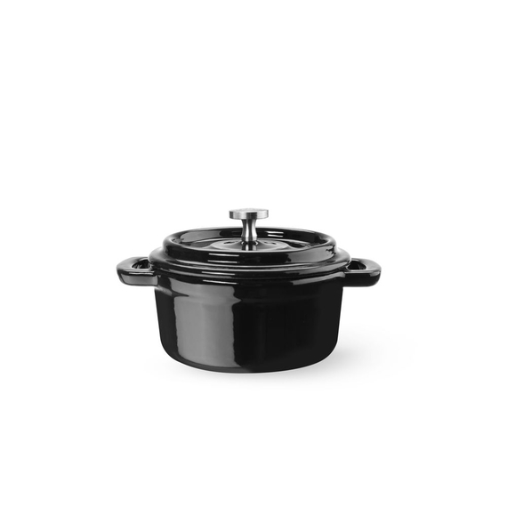 Hendi Emaillierter Gusseisentopf, 0,27L, Schwarz, 130x100x(H)48mm, Bild 3