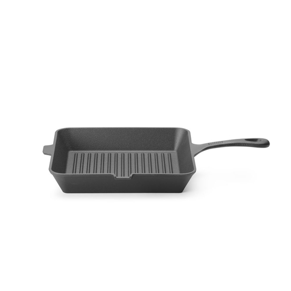 Hendi Gusseisen-Grillpfanne, Schwarz, 250x250x(H)50mm, Quadratisch, Bild 5